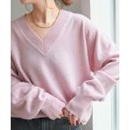 ニット セーター 「WEB限定カラー有り」カシミヤ混Vネックプルオーバー レディース