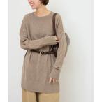 ショッピングチュニック ニット セーター ウールカシミヤミックスチュニックプルオーバー レディース