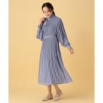ショッピングマキシ ワンピース 「入卒/セレモニー/通勤」プリーツワンピース/603869