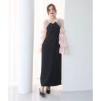 ショッピングドレス ドレス ラッフルスリーブチュールボレロSETキャミドレス