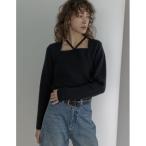 ショッピングリエディ ニット セーター 「2025AW COLLECTION」ホルターボレロ風ニットプルオーバー レディース