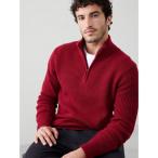 セーター ニット BANANA REPUBLIC FACTORY STORE　　フィッシャマン ハーフジップセーター メンズ