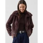 ショッピングショート コート アウター BANANA REPUBLIC FACTORY STORE　　フェイクファー ショートジャケット レディース