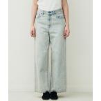 ジーンズ デニム デニムパンツ ケミカルデニムワイドパンツ レディース
