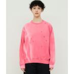 ショッピングDays トレーナー スウェット 「DENIM DELIGHT DAYS」ダメージリメイククルーネックスウェット メンズ レディース