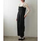 サロペット オーバーオール ドットフリルサロペット レディース