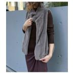 ショッピングショール ベスト ジレ 「TOLNERA/トルネラ」ショールカラーファーベスト レディース