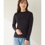 ショッピング毛布 インナーシャツ 肌着 「まるで毛布！のような暖かさ・薄手」リブ首元メローハイネック長袖 レディース