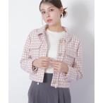 ショッピングSTUART コート アウター 千鳥ツイードジャケット レディース