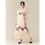 ドレス ケープ付き2wayレースラインドレス