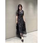 ショッピングドレス ドレス チュールエンブロイダリードレス