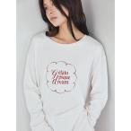 パジャマ ルームウェア ワンポイントレーヨンロゴロンT レディース