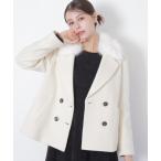 ショッピングSTUART コート アウター フェイクファー衿付ジャケット レディース