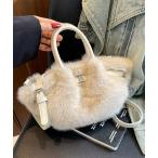 ハンドバッグ フェイクファーハンドバッグ