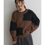 ニット セーター パッチワークニッ