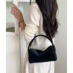 ハンドバッグ スウェード素材2wayスクエアバッグ