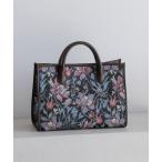 トートバッグ フラワージャガードスクエアトートバック605846 レディース