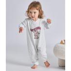 ショッピングロンパース ベビー服 ロンパース 「まいにちスウェット」「リンクコーデ」「ベビー」ユニセックス 裏毛 くまプリントロンパース