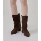 ブーツ スウェードショートブーツ レディース