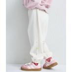 パンツ 「ぬくふわ」裏起毛 カラフルハートボタン ジョガーパンツ キッズ 子供服 女の子