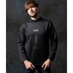 tシャツ ストレッチポンチジェルプリントモックネックプルオーバー メンズ