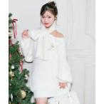 ショッピングマフラー ワンピース 「TwinkleCollection」マフラー付きニットワンピ