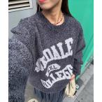 ショッピングニット ニット セーター モールカーブカレッジニット レディース メンズ