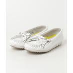 ショッピングミネトンカ 「Minnetonka」 モカシンシューズ 6.5 ホワイト レディース