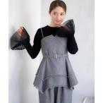 ショッピングツイード ブラウス シャツ ツイードビスチェ レディース