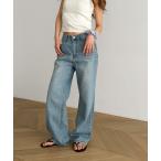 「CANAL JEAN」 「El mar」ブーツカットデニムパンツ SMALL ライトブルー レディース