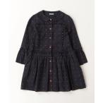 「TOCCA」 「KIDS」長袖ワンピース 120 ネイビー キッズ