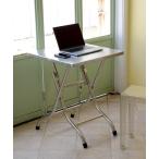 ショッピング折りたたみ テーブル 家具 STAINLESS FOLDING TABLE 600×600/ステンレス 折りたたみ テーブル
