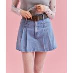 [JUST A NOON] юбка-брюки MEDIUM голубой женский 