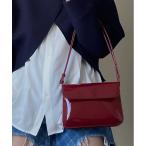 ショッピングエナメルバッグ 「BARELY BLUE」 ショルダーバッグ FREE ボルドー レディース