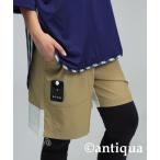 ショッピングハーフパンツ レディース 「antiqua」 「STCH」ハーフパンツ ML ベージュ レディース