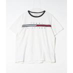 [TOMMY HILFIGER] короткий рукав футболка XX-LARGE белый мужской 