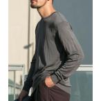 セーター ニット 「XLサイズあり」「UR TECH」ハイゲージクルーネックニット メンズ