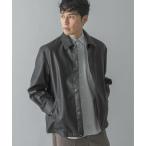 ショッピングカバーオール カバーオール 「XLサイズあり」ビーガンファブリックコーチジャケット メンズ