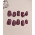 ショッピングネイルシール ネイルチップ ネイルシール 3D水光ネイルピンクグラデーションシルバードミラーラインオーバルネイルチップ(4)　秋ネイル