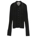 tシャツ 「CLANE/クラネ」TULLE FLOCKY POLO SHIRTS/チュールフロッキーポロシャツ/カットソー レディース