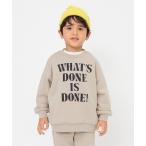 トレーナー  「WEB限定/あったか」裏起毛ロゴトレーナー_セットアップ可_ジュニア対応 キッズ 子供服 男の子 女の子