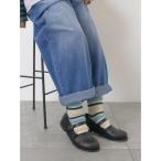 ショッピングソックス 靴下 マルチボーダーソックス レディース