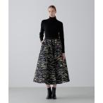 ショッピング記念 スカート 「20周年記念」ゼブラジャガードスカート