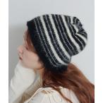 ニット帽 ニットキャップ 「4色展開」モヘアタックビーニー レディース