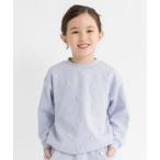 ショッピング子供服 トレーナー  「セットアップ対応」ハート総柄膨れジャガードトレーナー キッズ 子供服 女の子