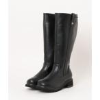 ショッピング大きいサイズ ブーツ la farfa ラファーファ レディース ロングジョッキーブーツ「幅広4E/筒幅ゆったり/大きいサイズ」取り外せる二重中敷で調節可能 600