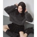 ニット セーター フェザーヤーン  シャ