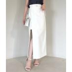 「anuans」 タイトスカート MEDIUM ホワイト レディース