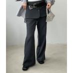 「chuclla」 ブーツカットパンツ S ダークグレー レディース