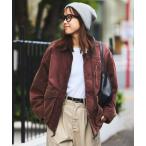 ショッピングコーデュロイ ブルゾン アウター 襟コーデュロイ切り替え コットンナイロンブルゾン/ヴィンテージ加工 メンズ